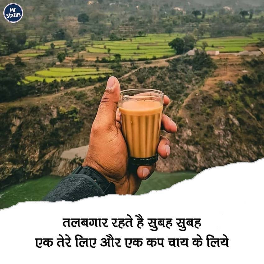 Tea Shayari — Shayari image status