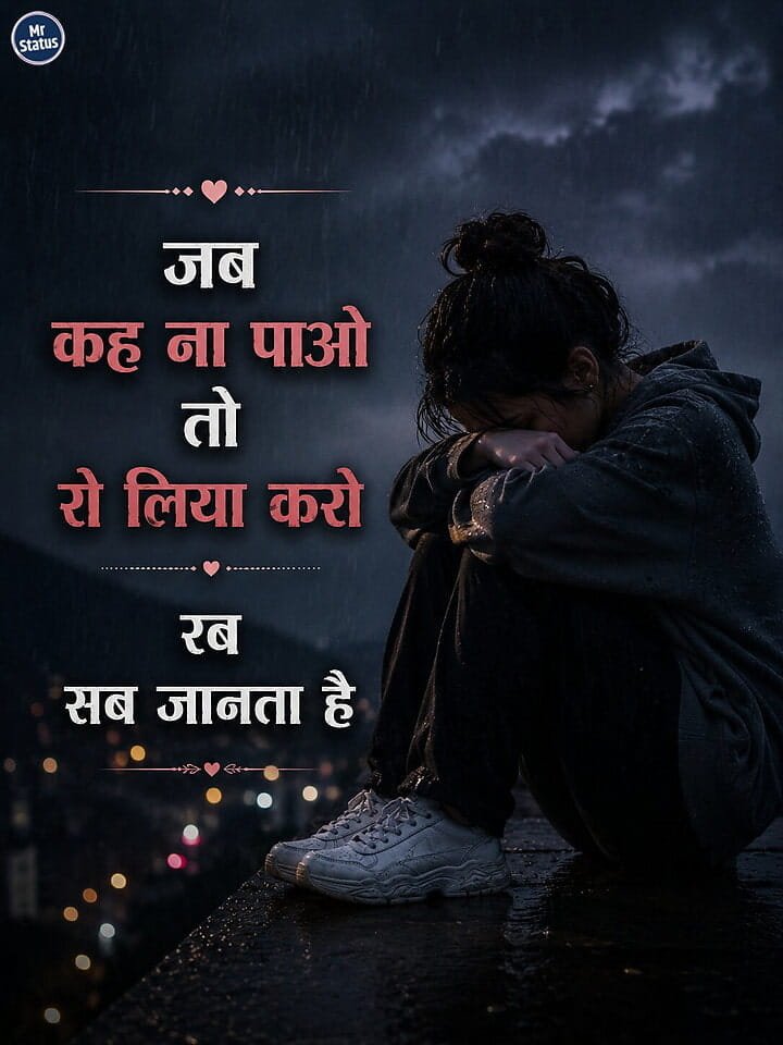 Heart Broken Shayari — Shayari image status
